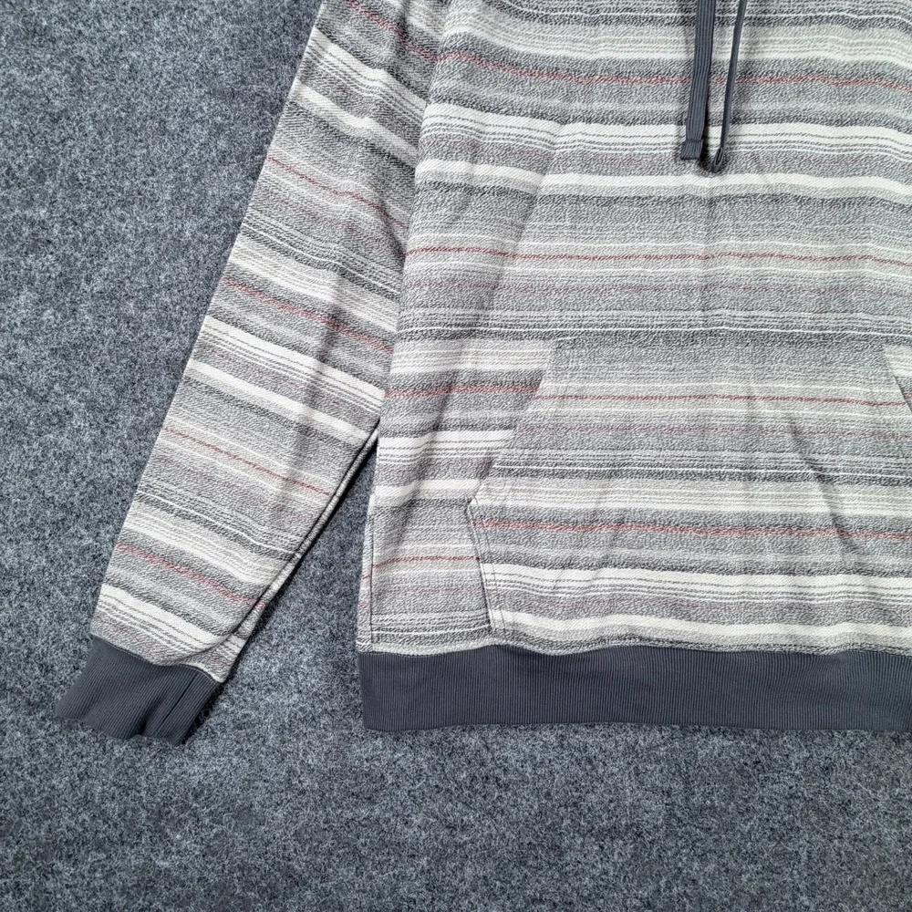 O Neill Bavaro Hoodie Mens Small Multicolor Striped Ribbed Trim Standard Fit